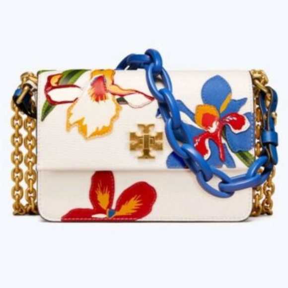 Tory Burch Handbags - TORY BURCH Kira Appliqué Floral Purse